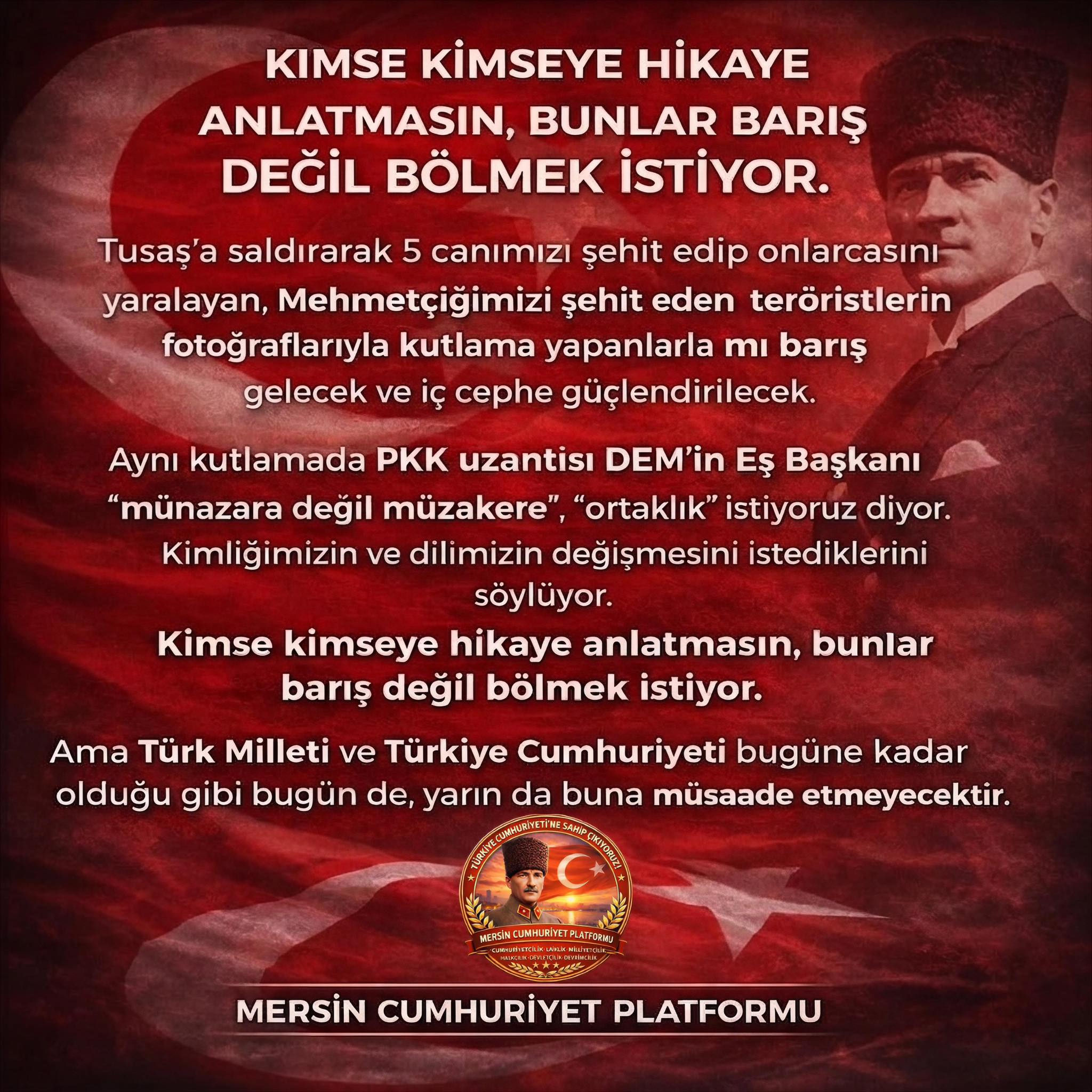 Terörle müzakere de?il, mücadele edilir!