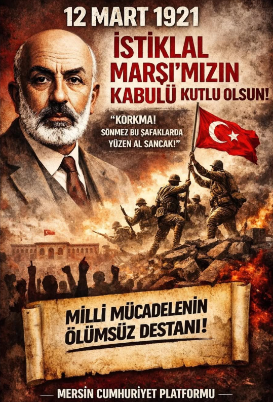 ?stiklal Mar??m?z?n kabulü kutlu olsun! Ne Mutlu Türk’üm Diyene